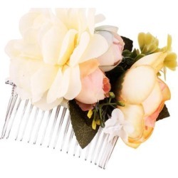 Blossom Rose Flower Hair Comb Clip Hairpin Vintage Wedding Hair Accessory B