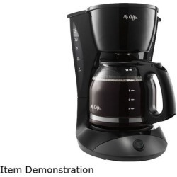 Mr. Coffee DW13-RB Simple Brew 12-Cup Switch Coffee Maker, Black