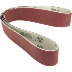 2-Inch x 42-Inch 180 Grit Lapped Butt Joint Aluminum Oxide Sanding Belt 3pcs