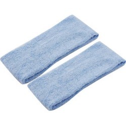 Unique Bargains Unique Bargains 2 Pcs 7cm Wide Stretch Headband Hair Head Wrap Light Blue