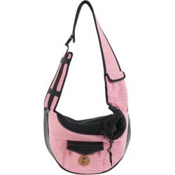 Pet Carrier Backpack Bag, Puppy Dog Cat Carrier Holder, Multifunction Adjustable Shoulder Carry Tote Handbag, for Outdoor Travel Picnic Shopping, Pink