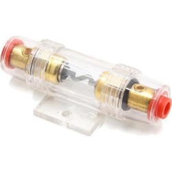 Vehicle Car Audio Stereo 2 Gauge AGU Fuse Holder Socket with 60A Fuse