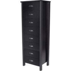 Venture Horizon 8 Drawer Nouvelle Lingerie Bureau Measures 57½'H x 20' W x 16' D In Black