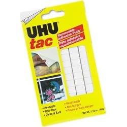 Tac Adhesive Putty, Removable/Reusable, Nontoxic, 2.12 oz/Pack