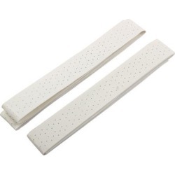 Squash Badminton Tennis Racket Polyurethane Sweat Absorbing Grip Tape White 2pcs