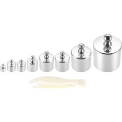 Gram Calibration Weight Set 10g 20g 50g 100g 200g 500g M2 Precision Chrome Plated Steel for Digital Balance Scales