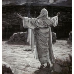 Posterazzi SAL9999217 Christ Going to the Mount of Olives at Night James Tissot 1836-1902 French Poster Print - 18 x 24 in.
