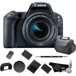 Canon EOS Rebel SL2 Digital SLR Camera with 18-55mm Lens Bundle with Extra Battery, Carrying Case + More