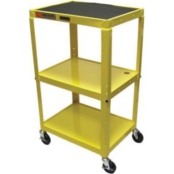Luxor AVJ42-YW Adjustable Height Cart