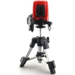 Laser Level with Tripod 17.5-28cm 2 Red Cross Line 360 Degree Self-leveling Laser Meter