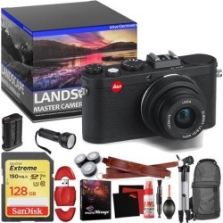 Leica X2 Digital Compact Camera With Elmarit 24mm f/2.8 ASPH Lens (Black) - Master Landscape Photographer Kit - Memory Card - Accessories