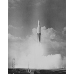 Posterazzi SAL255422162 Space Rocket Taking Off From Launch Pad Poster Print - 18 x 24 in.