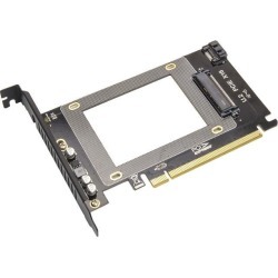 Syba SY-MRA25060 2.5' U.2 NVMe Drive to PCI Express x16 Slot Card or SATA III SSD/HDD PCI Mount