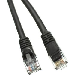 Offex Cat5e Ethernet Patch Cable, Snagless/Molded Boot, 50 foot - Black
