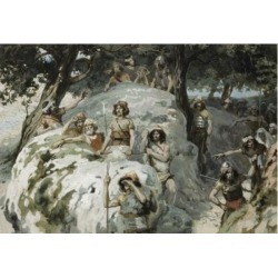Posterazzi SAL999244 David in the Wilderness of Ziph James Tissot 1836-1902 French Jewish Museum New York USA Poster Print - 18 x 24 in.