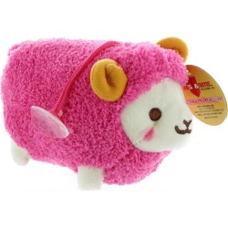 Prime Plush 6' Stuffed Animal with Sound Fluffy Sheep Red