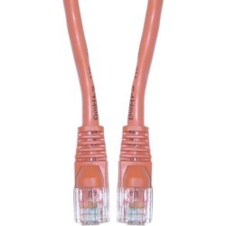 Cable Wholesale Cat 6 Orange Ethernet Crossover Cable, Snagless / Molded Boot, 10 Foot
