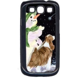 Snowman with English Springer Spaniel Cell Phone Cover GALAXY S111