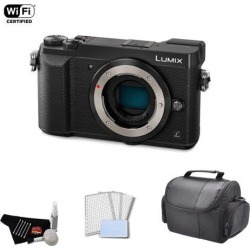 Panasonic Lumix Mirrorless Micro Four Thirds Digital Camera 4k 16MP (Body Only, Black) Bundle with Carrying Case