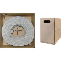 Cable Wholesale CAT6 UTP Solid Bulk Cable 1000 ft - Gray