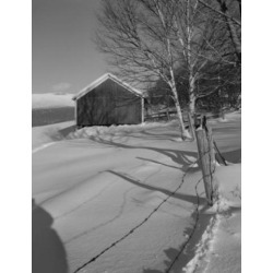 Posterazzi SAL255422791 USA New Hampshire Lancaster Farm in Winter Poster Print - 18 x 24 in.