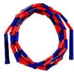 Dick Martin Sports Jump Rope, Nylon with Plastic Sections - 16 Feet