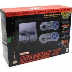 Super Nintendo Classic Edition Console SNES Mini Entertainment System 21 Games(without plug, only has the charger cabel)