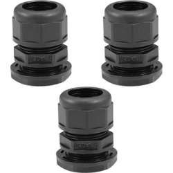 Waterproof Cable Gland Corrugated Tube Joint AD15.8 Adjustable Locknut Pipe Clamps 3pcs