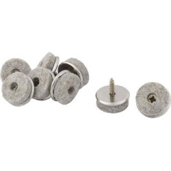 Metal Pin Antislip Furniture Table Foot Cover Protection Nail 22mm Base Dia 8pcs