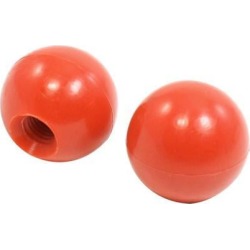 2 Pcs 0.47' Moulded Thread 1.5' Dia Handle Ball Knobs Red for Machine