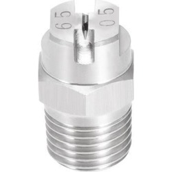 Flat Fan Spray Tip - 1/4BSPT Male Thread 304 Stainless Steel Nozzle - 65 Degree 1.4mm Orifice Diameter