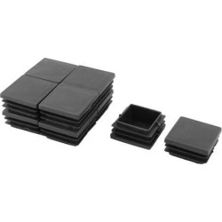 Household Plastic Square Table Chair Leg Feet Tube Pipe Insert End Cap 10Pcs