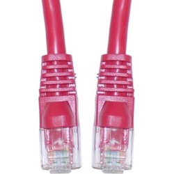 Cable Wholesale Cat 6 Red Ethernet Patch Cable, Snagless / Molded Boot, 10 Foot