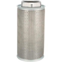 Hydraulic Filter, Suction Strainer, Oil Filter Cleaner, Cylindrical Cast Aluminum Connector End, 2' Male PT, 100 Filter Precision Rate, Nipple.