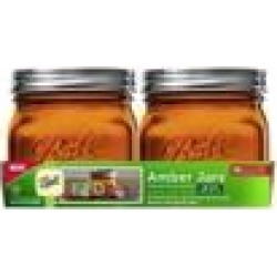 Jarden Home Brands 16oz 4ct Wm Uv Amber Jar 1440069045