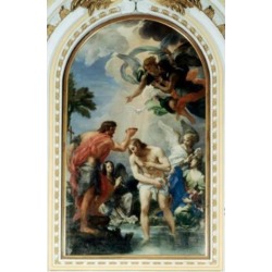 Posterazzi SAL900209 The Baptism of Christ Juan de Pareja Ca.1610-1670 Spanish Poster Print - 18 x 24 in.