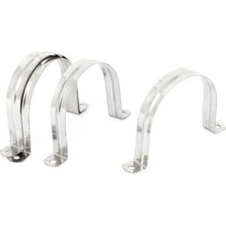 4pcs 2-Hole Rigid Conduit Pipe Straps Clips Clamps for 80mm Dia Tube