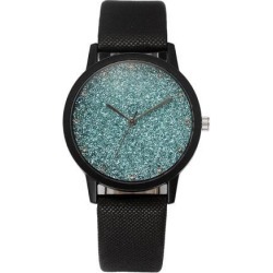 Fashion Cute Women Watches Quartz Precise Timing Ladies Faux Leather Sky Stars Wrist Watch white Sky stars