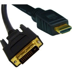 Cable Wholesale HDMI to DVI Cable, HDMI Male to DVI Male, CL2 rated, 10 foot