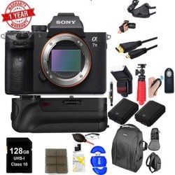 Sony Alpha a7 III Mirrorless Digital Camera (BO) w/ Battery Grip Deluxe Bundle