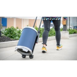 IMGadgets PrtyRckr Rechargeable Portable Trolley Bluetooth Karaoke Speaker with 2 Wireless Microphones, built-in Amplifier, and LED Display