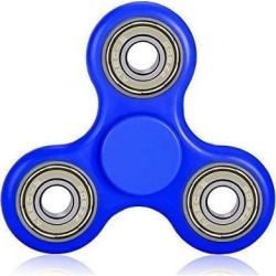 Worryfree Gadgets FIDGET-BLU Fidget Spinner Stress Reducer Focus Toy For Kids & Adults