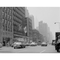 Posterazzi SAL255422592 USA New York City Manhattan Avenue of the Americas Looking South From 49th Street Poster Print - 18 x 24 in.