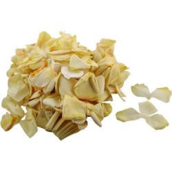 buy  Wedding Party Bridal Table Fabric Flower Petal Decorations Yellow 220 PCS cheap online