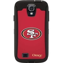 OtterBox Defender Case for Samsung GALAXY S4 - Retail Packaging - NFL 49ers (Black San Francisco 49ers NFL Logo)