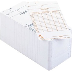Acroprint Time Recorder 09-9110-000 Time Card for Model Atr120 Electronic Clock, Weekly or Biweekly, 250/Pack