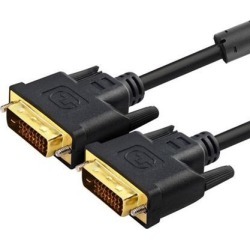 axGear DVI Cable DVI-D Dual Link Digital Video Cable for PC LCD TV Monitor Wire 10Ft 3M