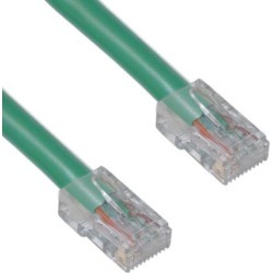 Cable Wholesale Cat 6 Green Ethernet Patch Cable, Bootless, 25 Foot