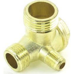 Unique Bargains Industrial Male Thread Connector Brass Air Compressor Check Valve