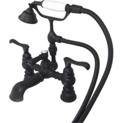 ENGLISH HERITAGE LEG TUB FILLER W/HAND SHOWER-Oil Rubbed Bronze Finish